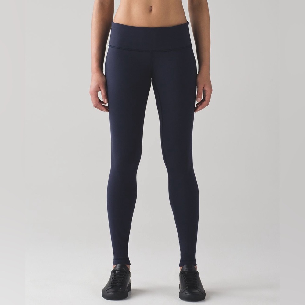 Lululemon Women’s Midnight Navy Wunder Under Low-Rise Tight (Full-On Luon)—4 - Picture 1 of 10